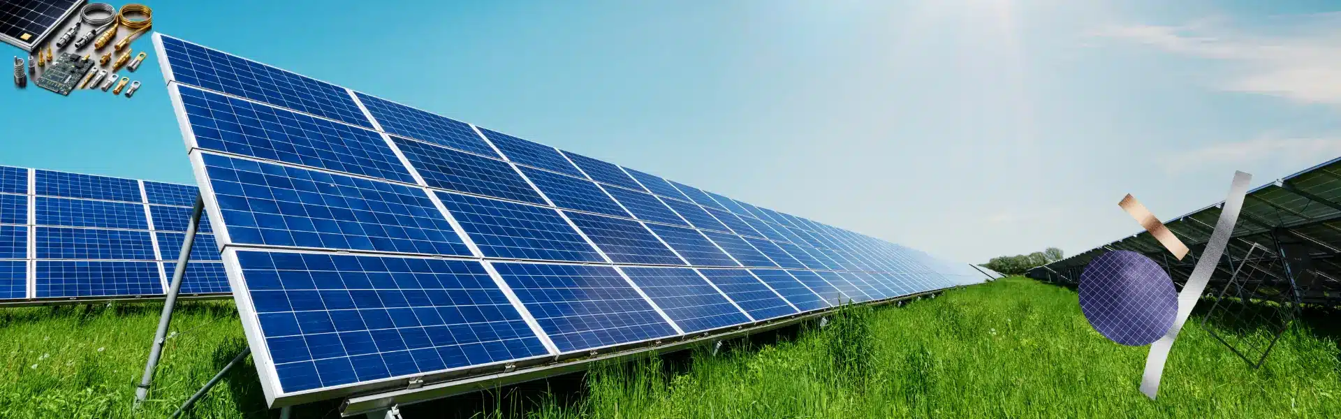 electroplated solar componets